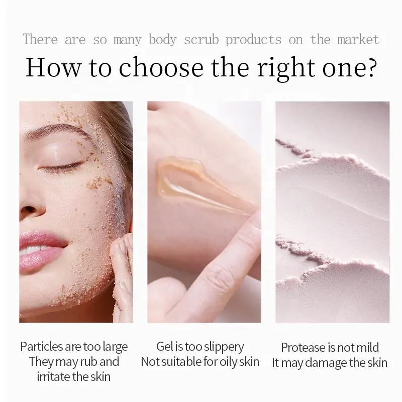AESTHTANY 280g Peach Body Facial Scrub Exfoliating Organic All Skin Types Deep Cleansing Nourishing OEM