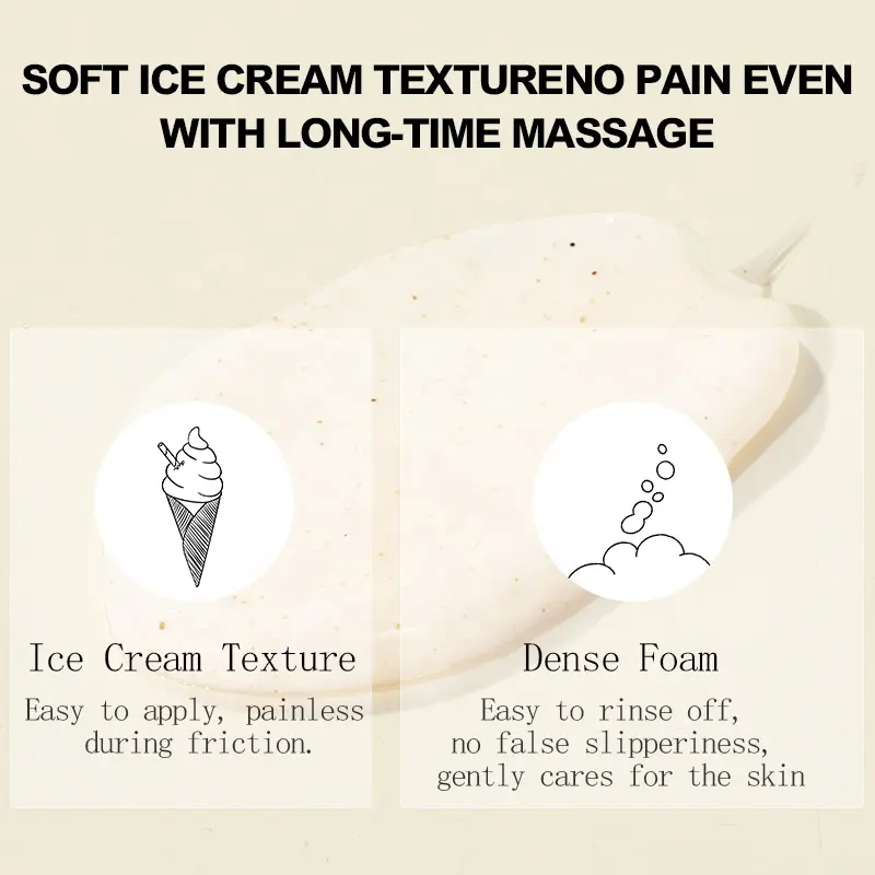 AESTHTANY 280g Peach Body Facial Scrub Exfoliating Organic All Skin Types Deep Cleansing Nourishing OEM