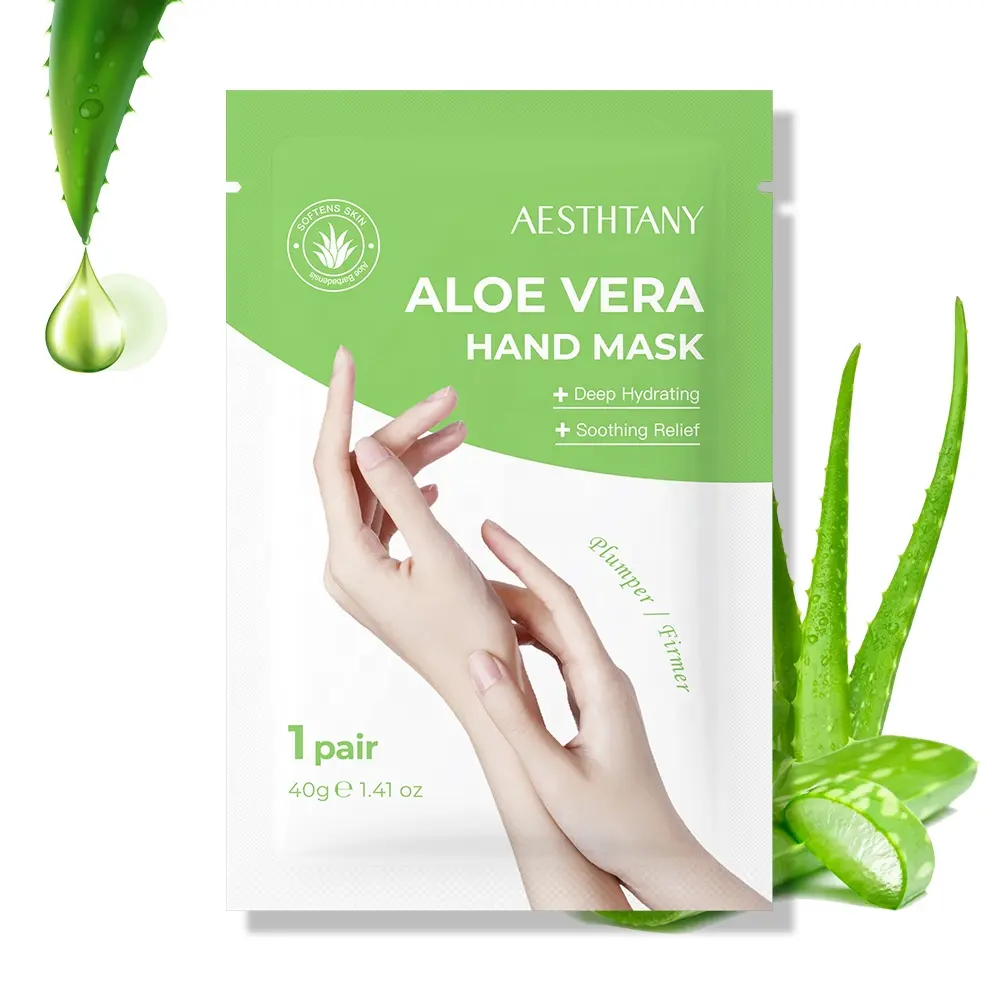 AESTHTANY Hand Mask 40g for Deep Moisturizing & Soothing Repair Whitening & Anti-Wrinkle for Dry Cracked Hands Daily Care OEM