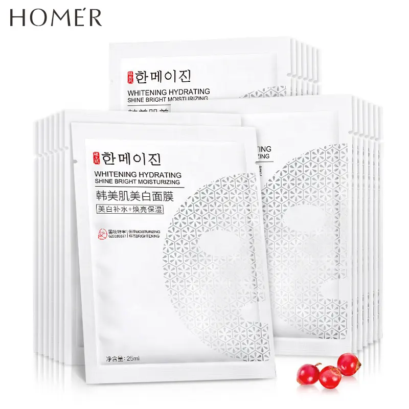 OEM Niacinamide Arbutin Whitening Blemish Face Mask Jumbo/Family Pack Hydrating Moisturizing Blemish Reducing Facial Care Skin