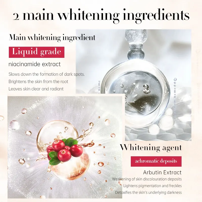 OEM Niacinamide Arbutin Whitening Blemish Face Mask Jumbo/Family Pack Hydrating Moisturizing Blemish Reducing Facial Care Skin