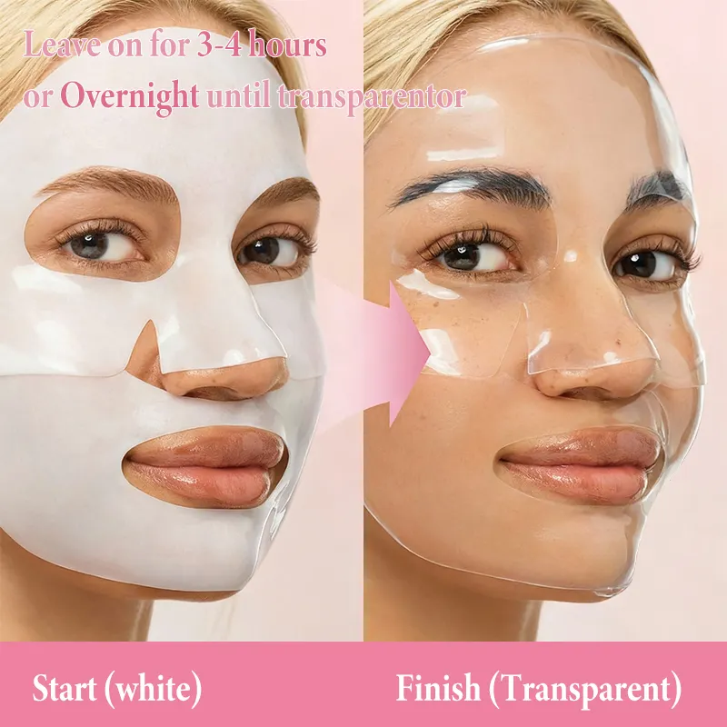 HALORINNA Collagen Firming Gel Facial Sheet with Niacinamide & Hyaluronic Acid Anti-Wrinkle Moisturizing Whitening Face Sheet