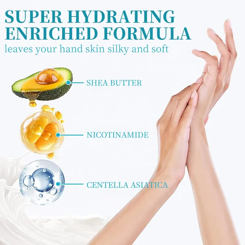 Custom Logo Multi-style Hand Mask 40g Enriched Chamomilla Recutita Flower Extract Nourishing Soothing for All Hand Skin Types