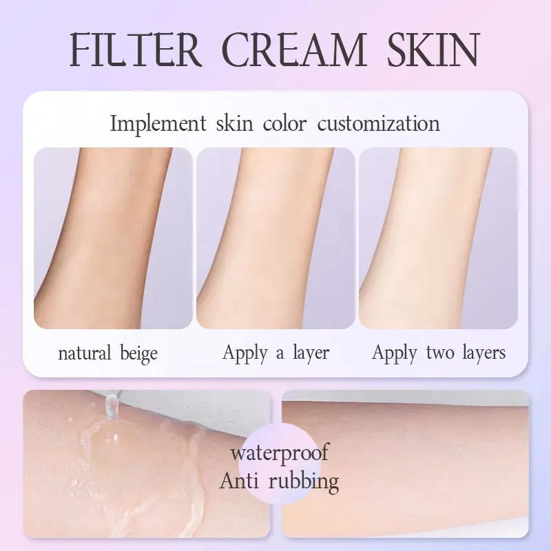 BISUTANG Three-in-One Waterproof Body Lotion Full-Body Whitening Neck Isolation Concealer Niacinamide Main Ingredient