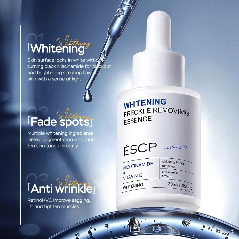 ESCP Facial Serum Vitamin C E Niacinamide Arbutin Complex Boost Natural Skin Luminance Maintain Elasticity Facial Revitalizing detail