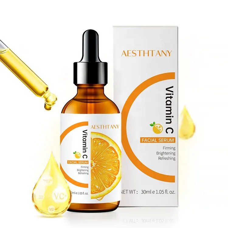 AESTHTANY 30ml Vitamin C Brightening Serum Anti-Aging Moisturizing for Essence for Face Private Label Skin Care Serum