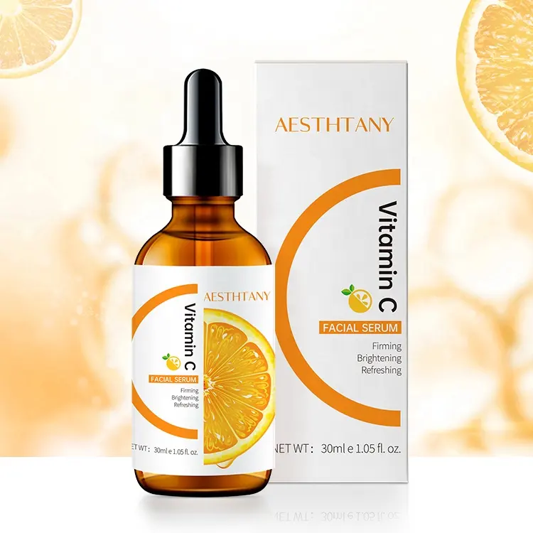 AESTHTANY 30ml Vitamin C Brightening Serum Anti-Aging Moisturizing for Essence for Face Private Label Skin Care Serum