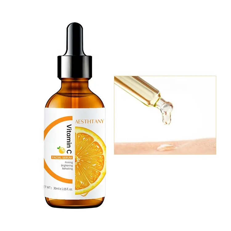 AESTHTANY 30ml Vitamin C Brightening Serum Anti-Aging Moisturizing for Essence for Face Private Label Skin Care Serum