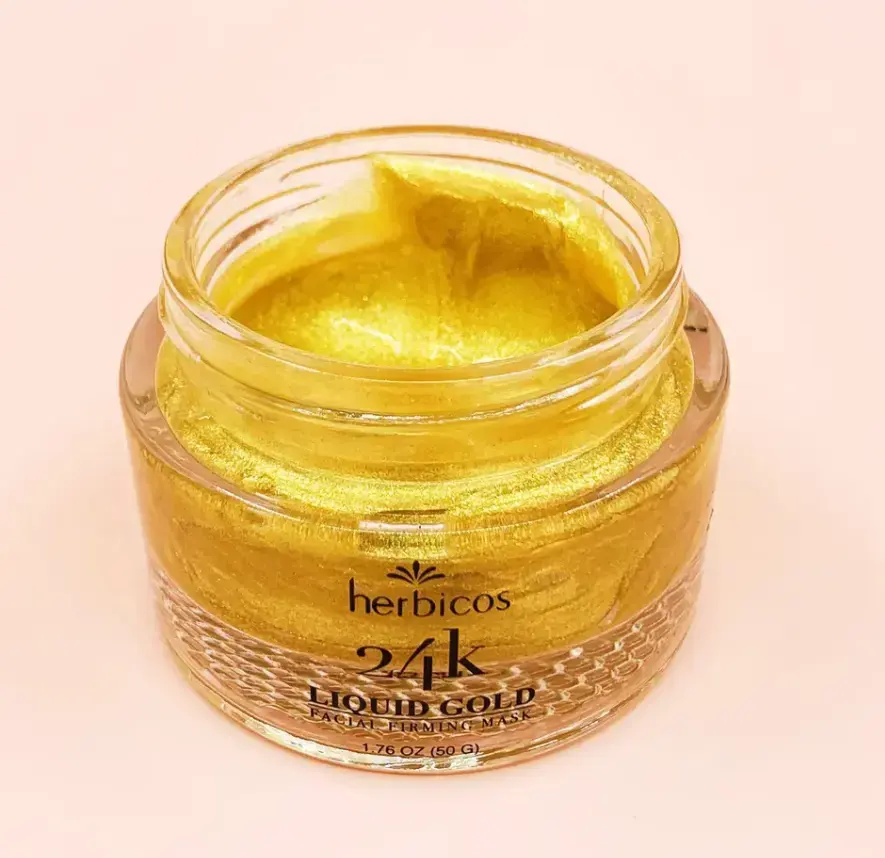 Herbicos Wholesale 24k Gold Facial Firming Mask Pure Natural Collagen Skin Body Care Facial Mask OEM Product