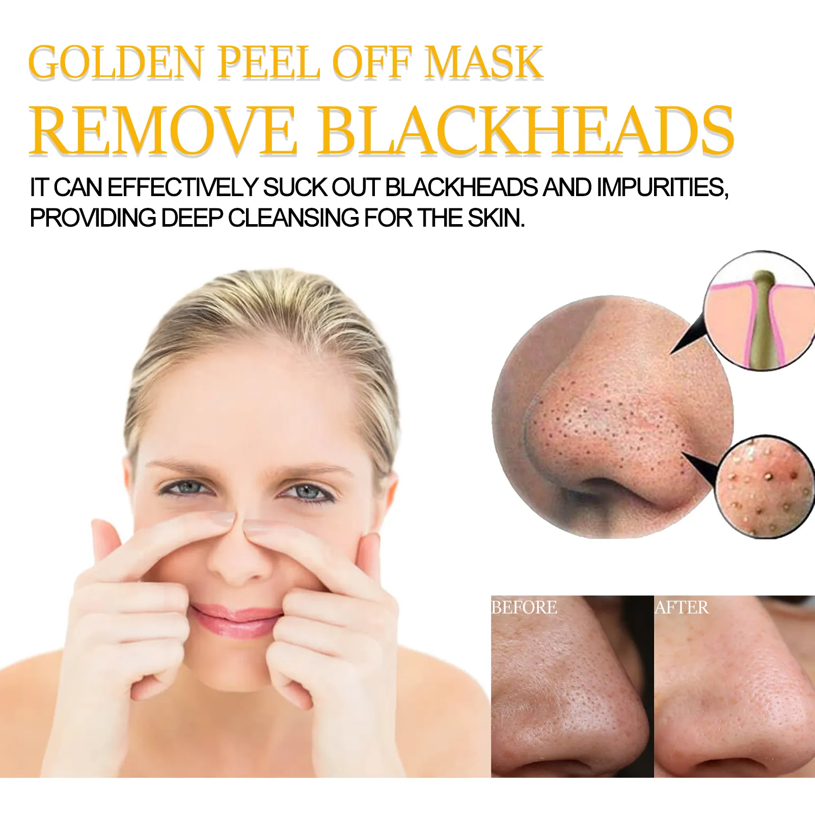 Private Label 24k Gold Facial Mask Anti Aging Hydrating Peel off Face Masked Beauty Gold Facial Mask Skincare Skin Care Products