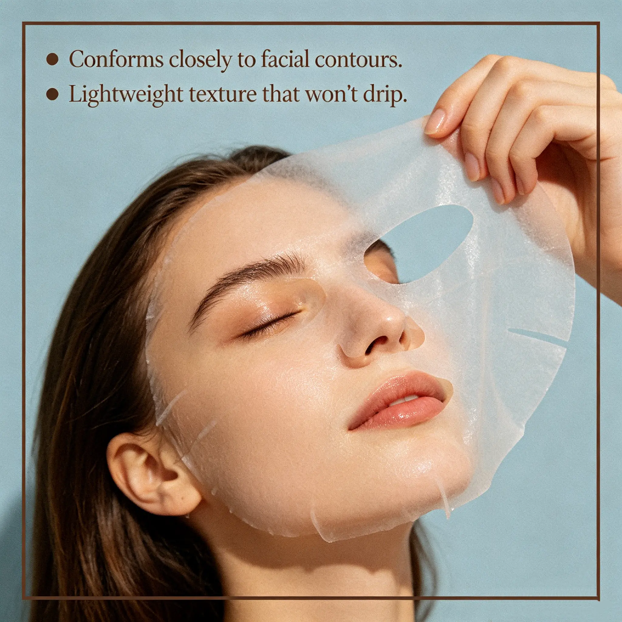 OEM Korean PDRN Salmon DNA Collagen Ampoule Sheet Mask Anti Aging Hydrating Brightening Firming Vegan Private Label Wholesale