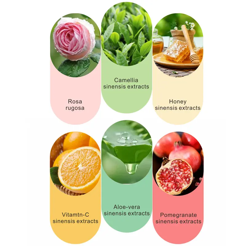 Fruit Moisturizing Repair Firming Sheet Mask Shrink Pores Vitamin C Aloe Vera Fruit Facial Mask