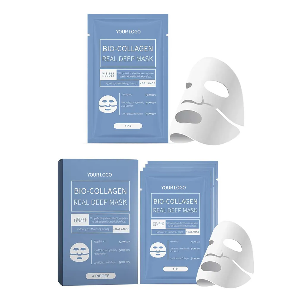 Herbicos Smooth and Tender Skin Firming Hydrating Whitening Brighten Skin Colour and Moisturizing Collagen Facial Mask