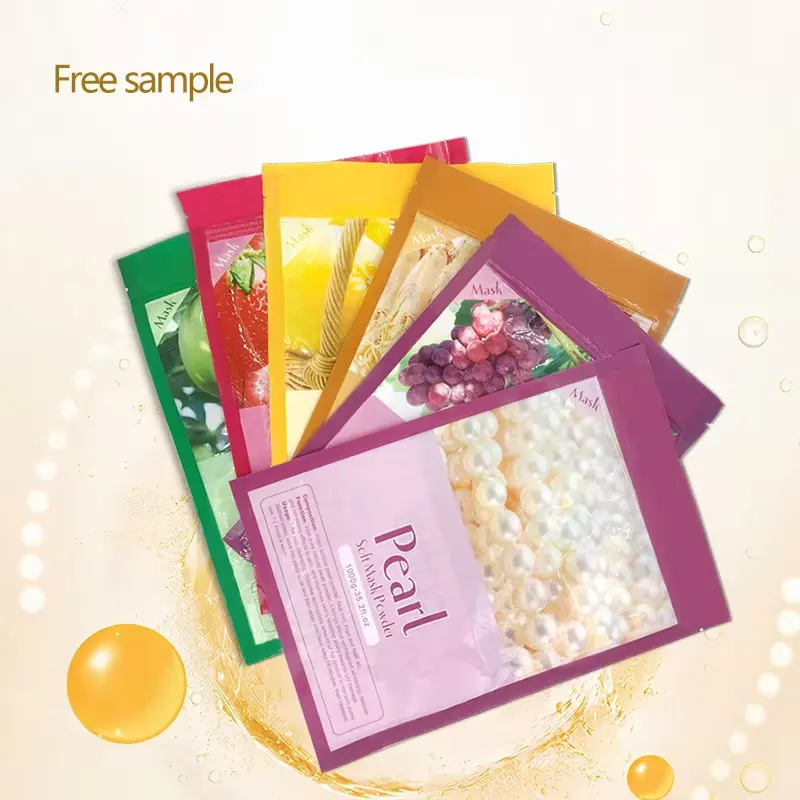 Wholesale Private Brand Rose Pearl Soft Powder Clay Facial Whitening Mask Ginseng Targeted for Body and Face Brightening