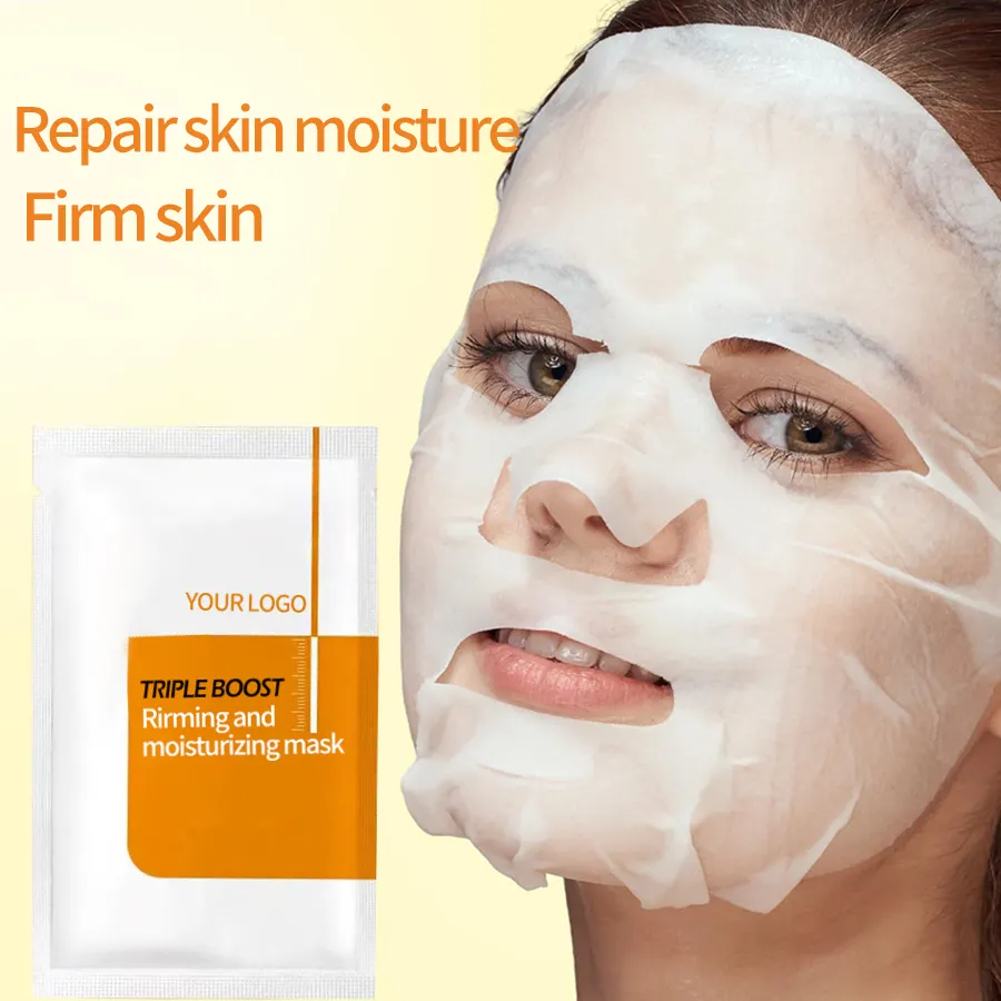 Private Label Deep Moisturizing Collagen Beauty Essence Facial Mask Hyaluronic Acid Compressed Crystal Skincare for Dry