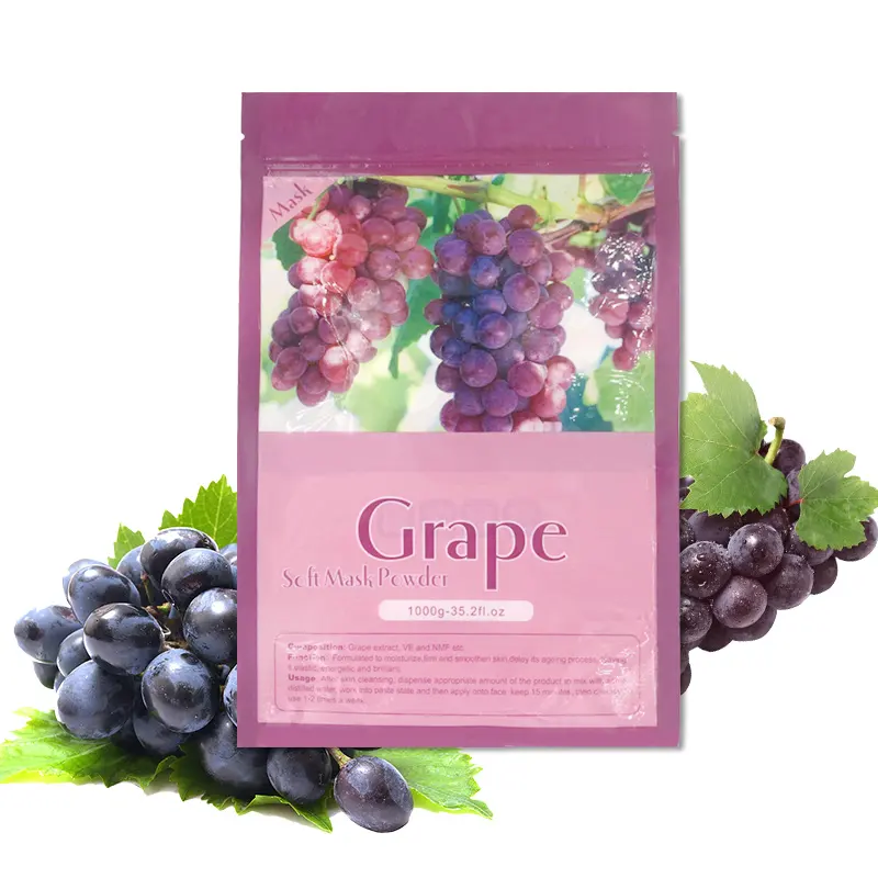 Herbicos Hot Sale Free Sample Apple Smell Private Label Beauty Salon Soft Powder Clay Face Facial Whitening Masking Powder MUD