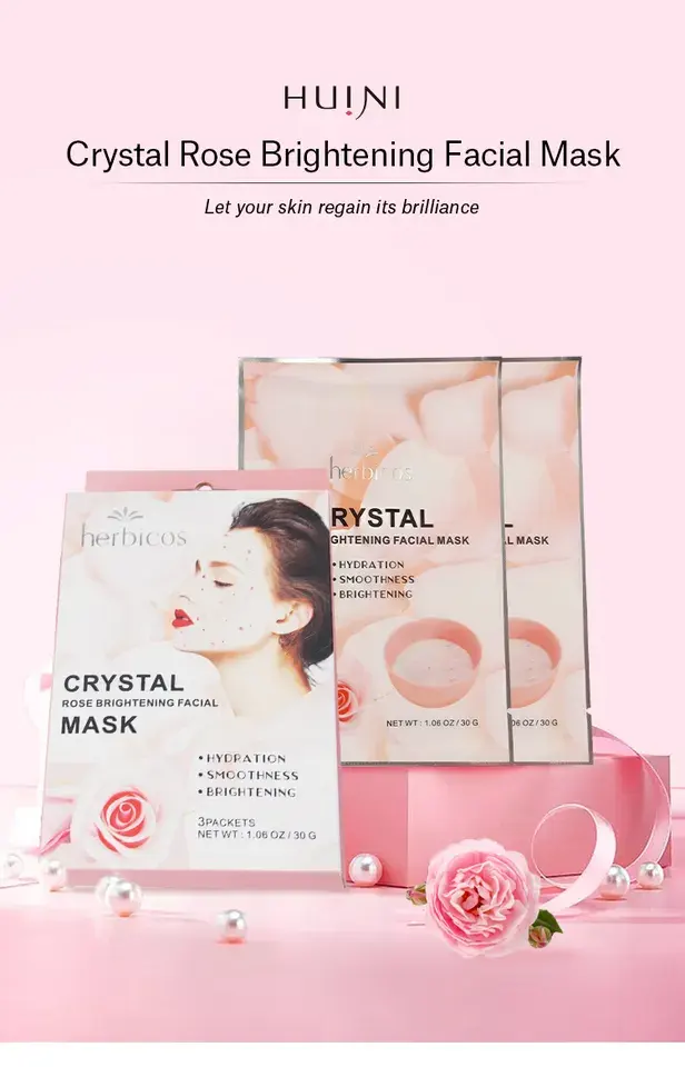 Herbicos Natural Collagen Soft Jelly Facial Clean Peel Off Rubber Anti Wrinkle Moisturizing Masking Powder