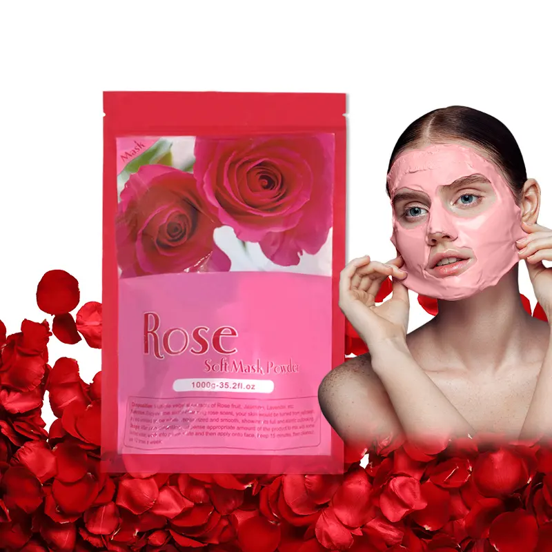 Herbicos Free Sample Apple Smell Private Label Beauty Salon Soft Powder Clay Face Facial Whitening Masking Powder