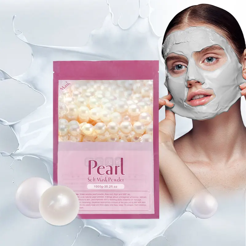 Herbicos Free Sample Apple Smell Private Label Beauty Salon Soft Powder Clay Face Facial Whitening Masking Powder