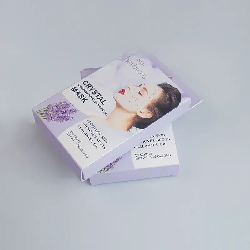 Herbicos OEM/ODM Lavender Refreshing Peel Off Beauty Facial Masks Korean Cosmetics Collagen Powder Hydro Facial Mask Jelly Mask