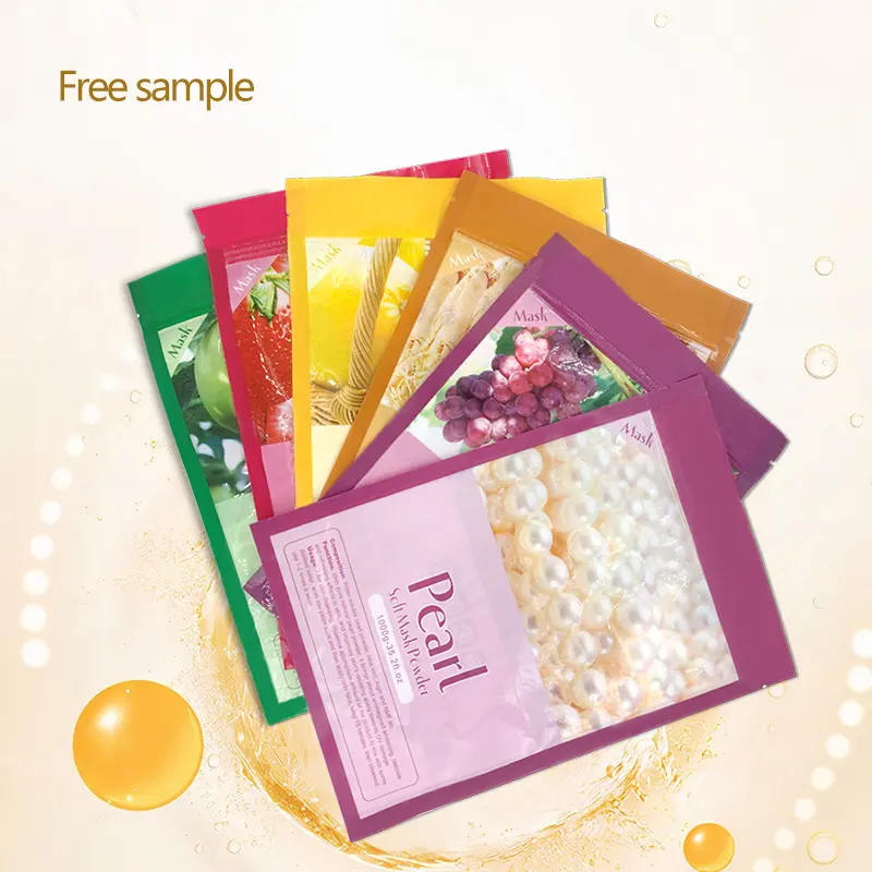 Herbicos Free Sample Private Label Rose Smell Beauty Salon Soft Powder Clay Face Facial Whitening Masking Powder Rose