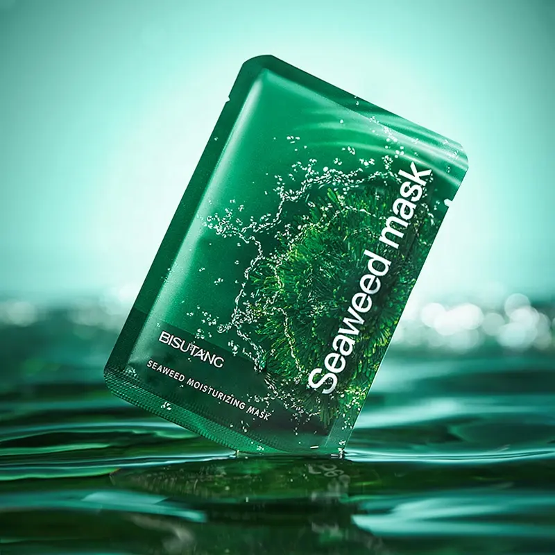 BISUTANG Seaweed Serum Moisturizing Facial Mask Face Skin Hydrating Moisturising Facial Mask 10PCS/Box