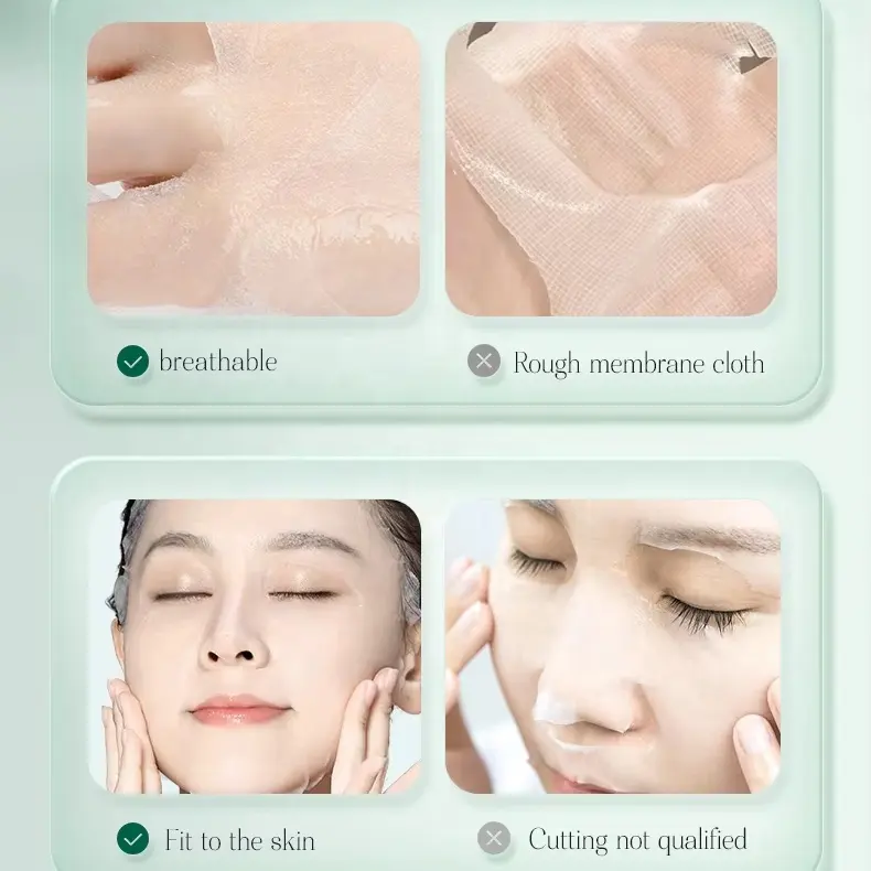 BISUTANG Seaweed Serum Moisturizing Facial Mask Face Skin Hydrating Moisturising Facial Mask 10PCS/Box