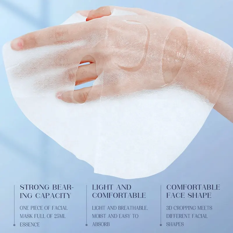 OEM Avocado Nourishing Face Mask Sheet Marigold Colden Chamomile Camellia Sodium Hyaluronate Dry Skin Relief Smoothness