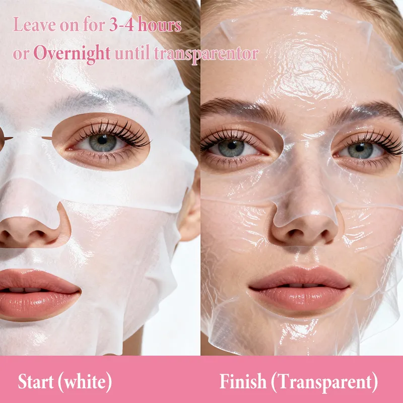 HALORINNA Collagen Firming Gel Mask 30g X 4 Sheets Hydrating Moisturizing Facial Sheet Mask Skin Care Brightening Smoothing