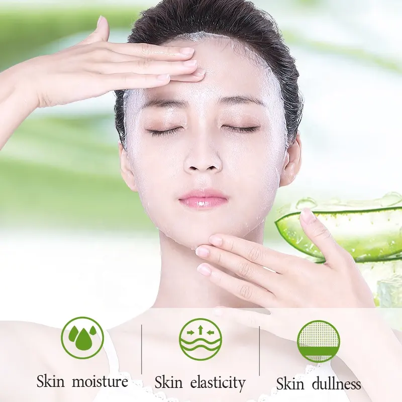 BINGJU Wholesale Box 8pcs Hyaluronic Acid Collagen Tea Tree Clay Mask Hydrate Balance Sebum Unisex Daily Facial Nourishing Care