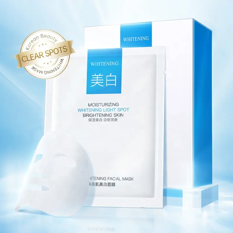 Bulk Supply Hanmj Brightening Arbutin Cotton Sheet Mask Intensive Hydration Professional Complexion Balancing Moisture Care
