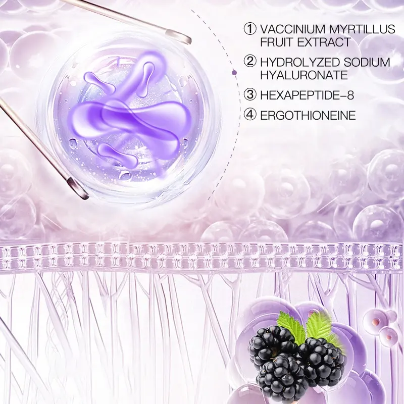 AESTHTANY Blackberry Probiotic Facial Sheet 25ml*10 Sheets Multi Nutrient Surface Harmony Boost Native Soft Skin Radiance Care