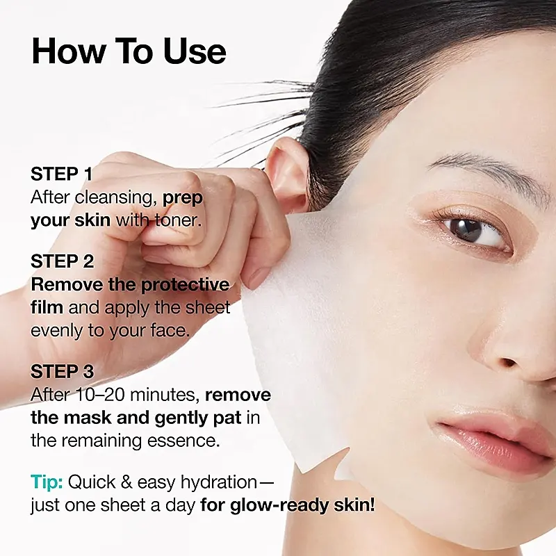 AESTHTANY Ampoule Facial Mask 25ml*10 Soothing Rejuvenating Elasticity Enhancing Nourish Skin Barrier for Daily Hydrating Care