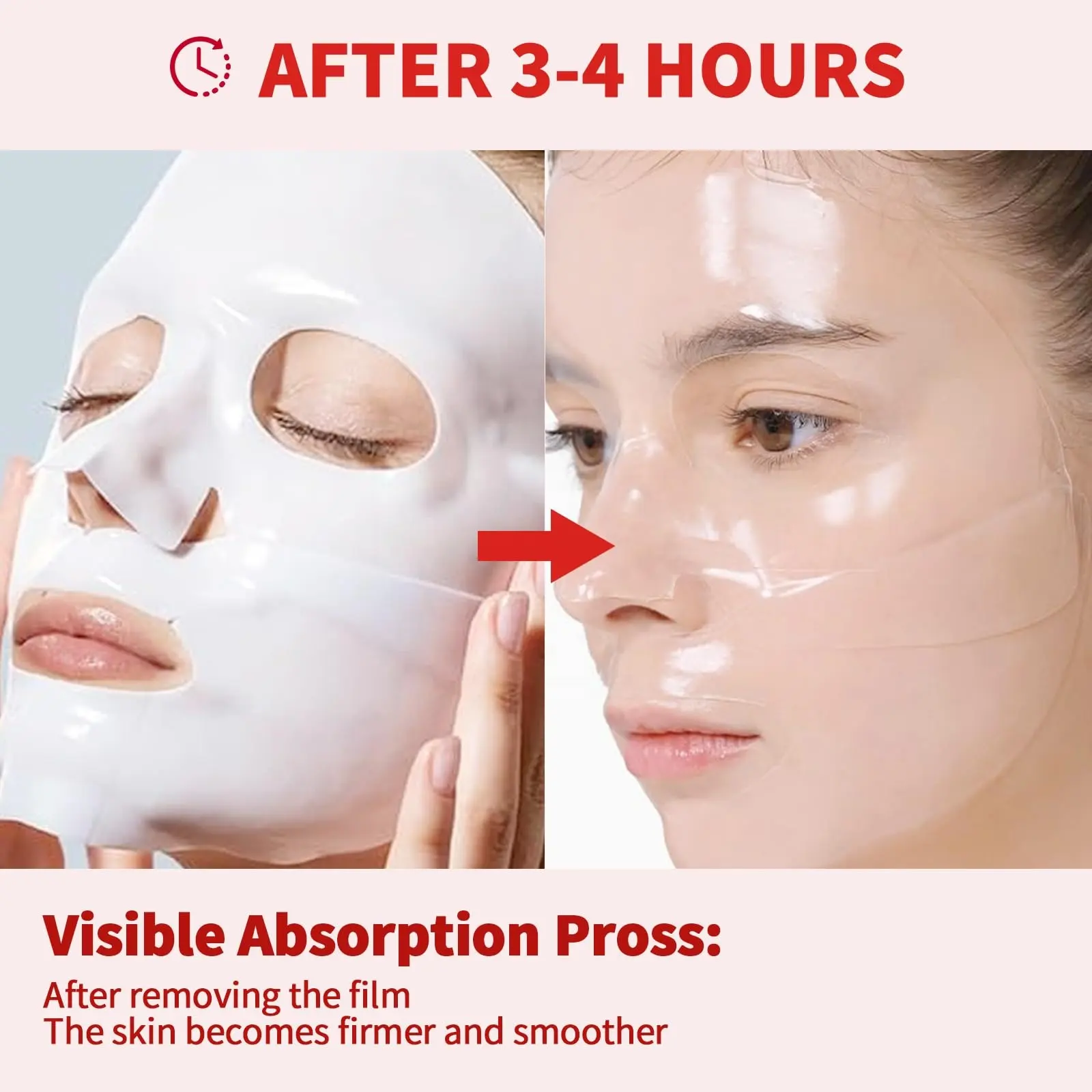 Wholesale Collagen Hydrating Gel Face Mask Box of 4 Sheets | AESTHTANY Moisturizing Anti-Wrinkle All Skin Types