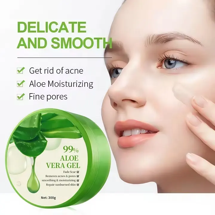 Natural Aloe Vera Soothing & Moisturizing Gel Anti-Inflammatory and Soothing Gel Aloe Vera 300g