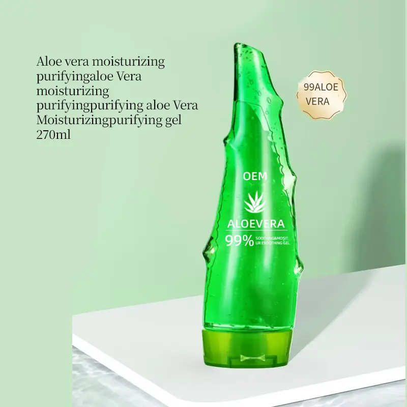Pure Aloe Vera Gel 100% Natural Face Care Moisturizing Whitening Aloe Vera Gel Custom logo