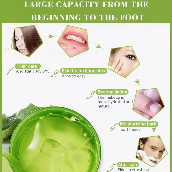 Hot Sale Pure 99% Natural Aloe Vera Moisturizing Whitening Face Care 300g Aloe Gel Organic Soothing Repairing Aloe Gel