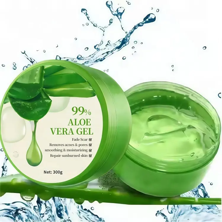 Hot Sale Pure 99% Natural Aloe Vera Moisturizing Whitening Face Care 300g Aloe Gel Organic Soothing Repairing Aloe Gel
