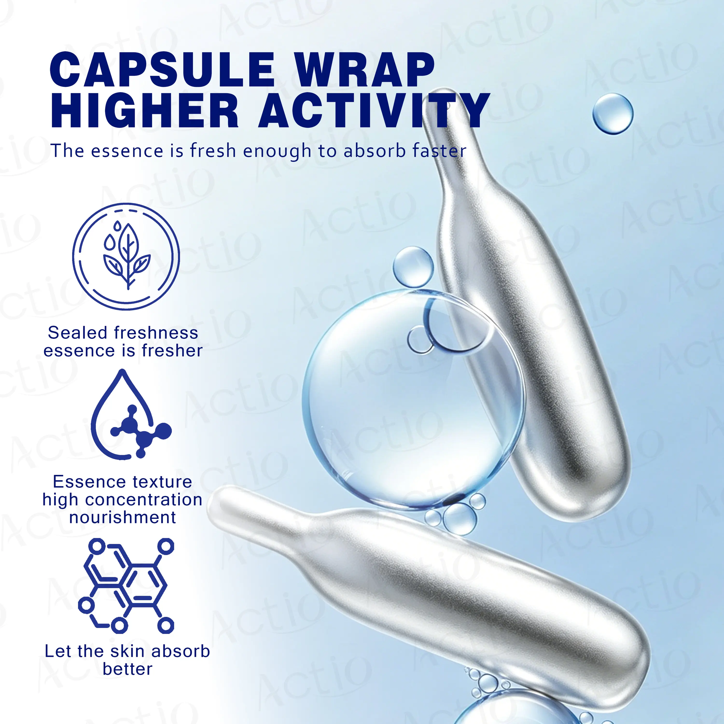 Wholesale Beauty Ve Soothing Hydrating Skin Care Oil Capsules Calm Redness Skin With Aloe Vera Extract detail