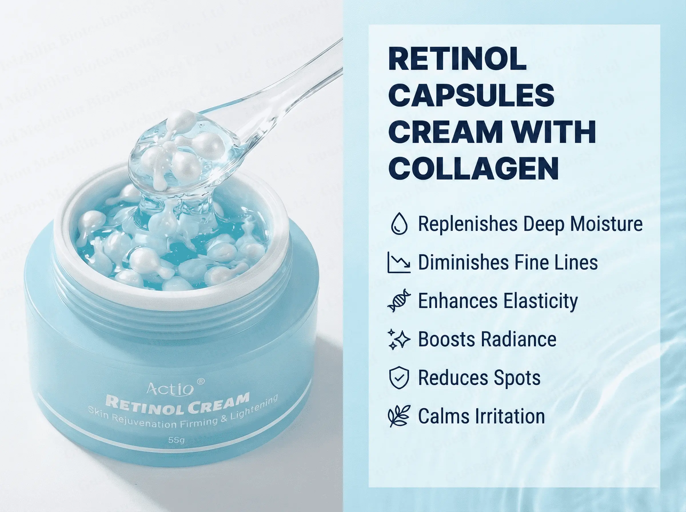 Retinol Face Cream Anti-Aging Remove Wrinkle Firming Lifting Whitening Brightening Moisturizing Retinol Cream