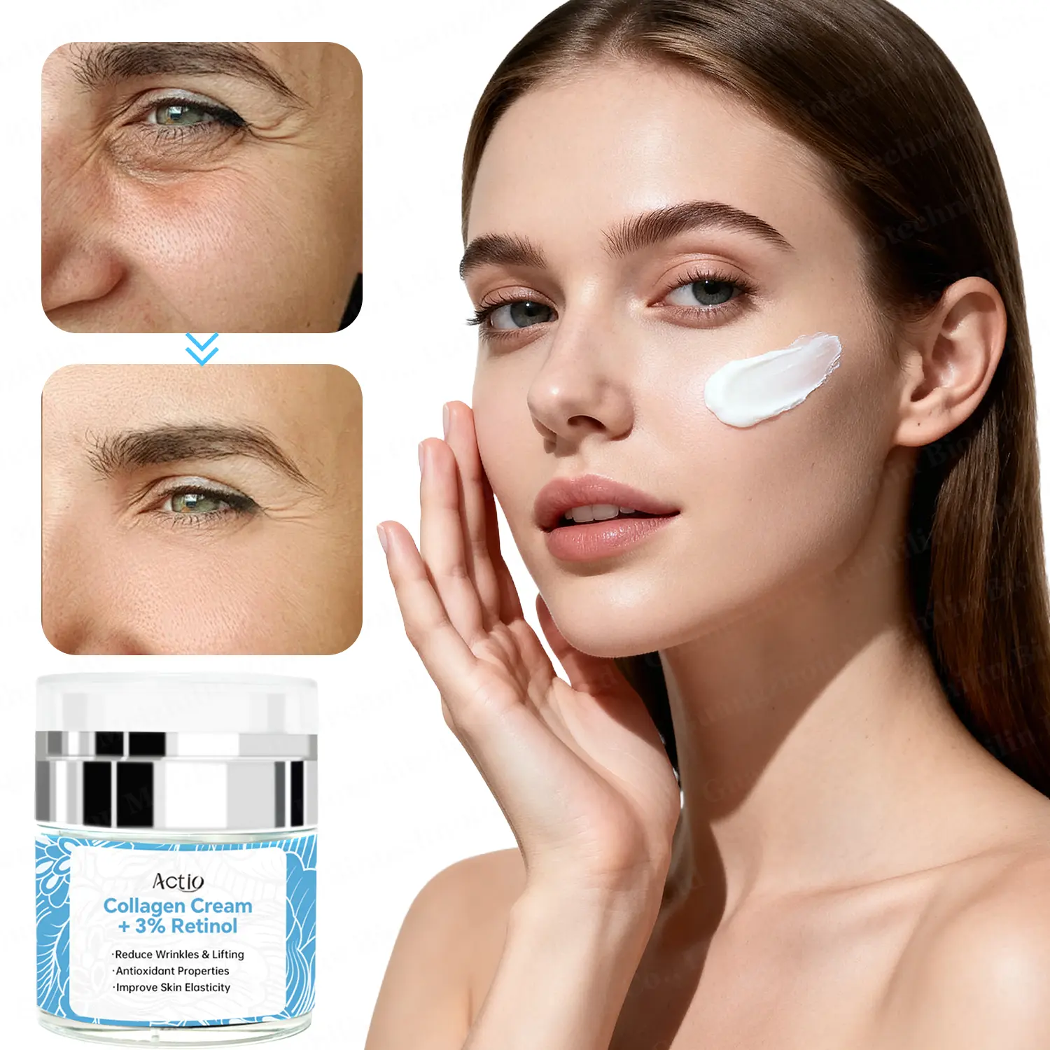 Peptide Collagen Firming Essence Cream Anti Aging Collagen Face Cream for African Women