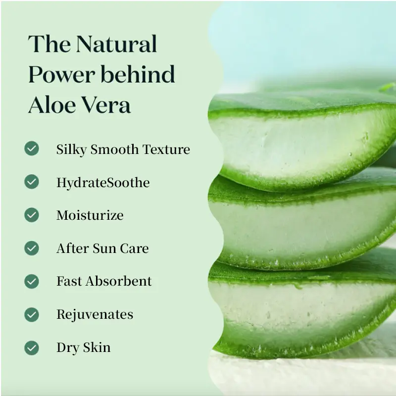 Private Label Facial Care Cleanser for Acne-prone Skin Repairs Dry Skin Improves Acne Scars Aloe Vera Soothing Gel
