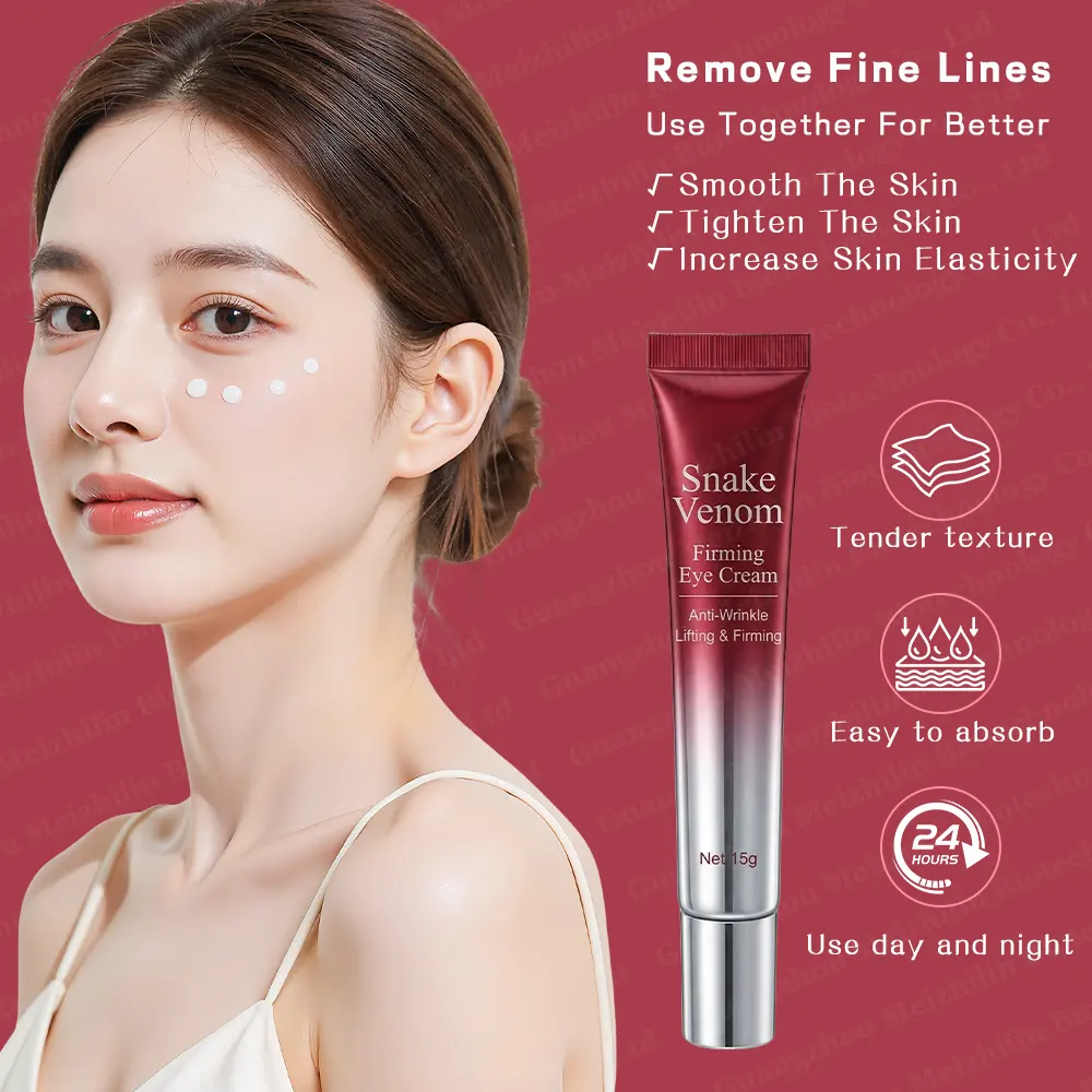 Snake Venom Peptide Firming Eye Cream Anti-Aging & Anti-Wrinkle Removes Dark Circles & Eye Bags, Lifts and Tightens Skin