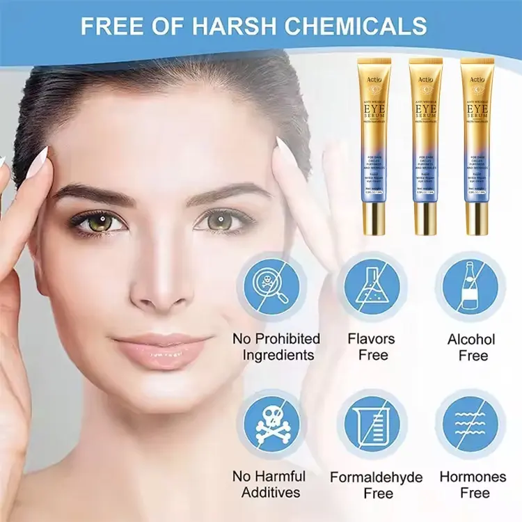 Private Label Instant Wrinkle Remover Eyecream Anti Aging Under Eye Skin Firming Lifting Tightener Cream