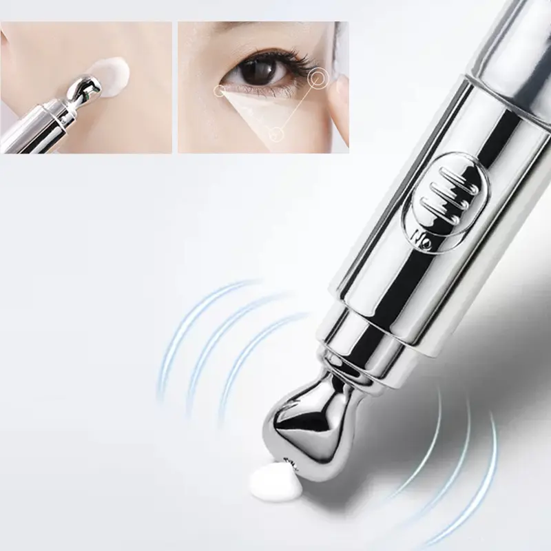 Private Label Vegan New Firming Moisturizing Treatment for Fine Lines Dark Circles & Wrinkles Electric Massager Eye Cream