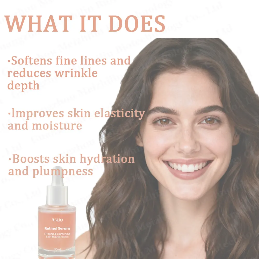 OEM Private Label Hylorianic Acid Retinol Vitamin c Collagen Serum Rapid Wrinkle Repair Pure Retinol Serum