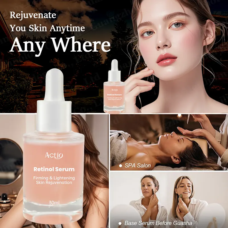 OEM Private Label Hylorianic Acid Retinol Vitamin c Collagen Serum Rapid Wrinkle Repair Pure Retinol Serum
