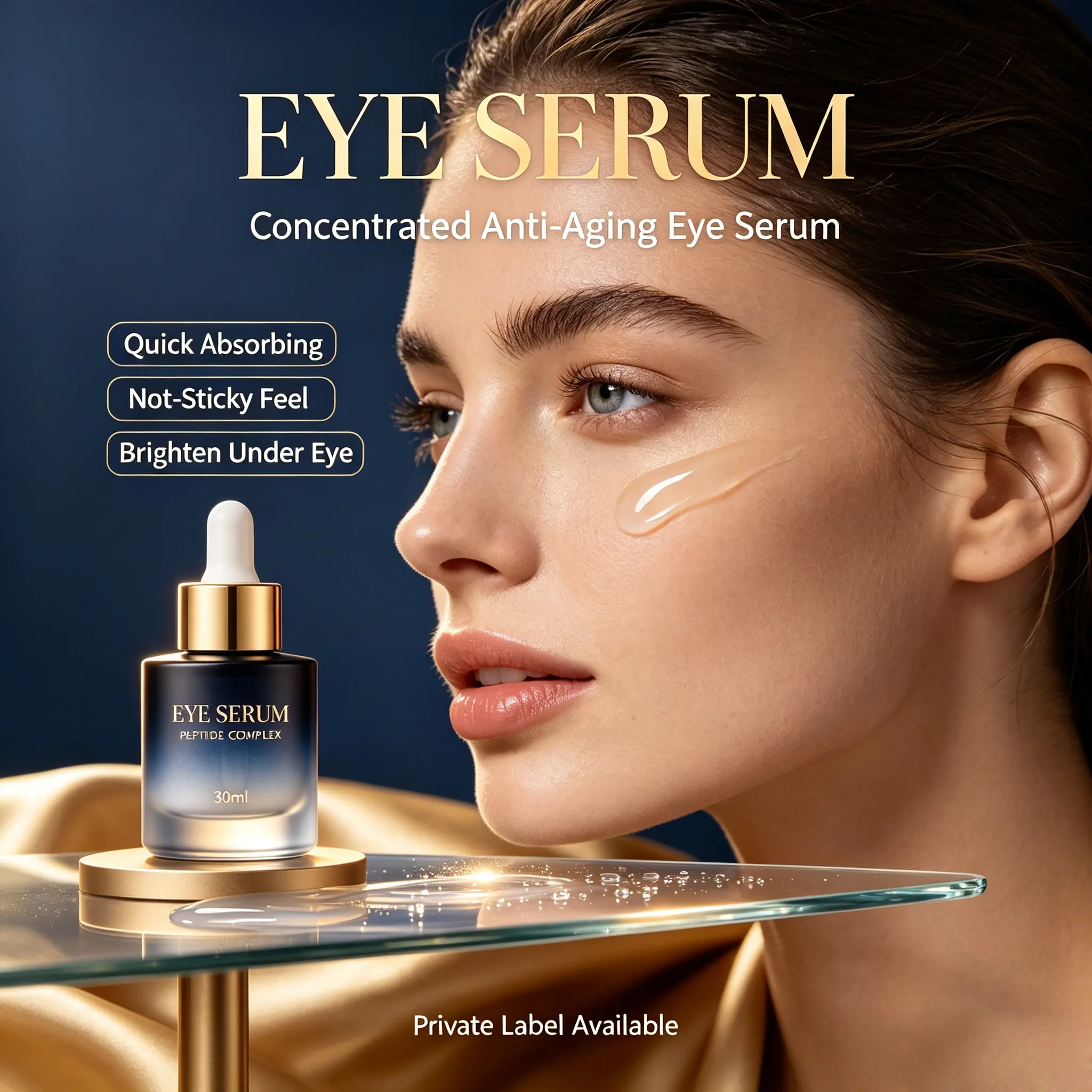 Eye Cream Moisturizing Firming Lightening Dark Circles Treatment with Collagen & Niacinamide Eye Serum