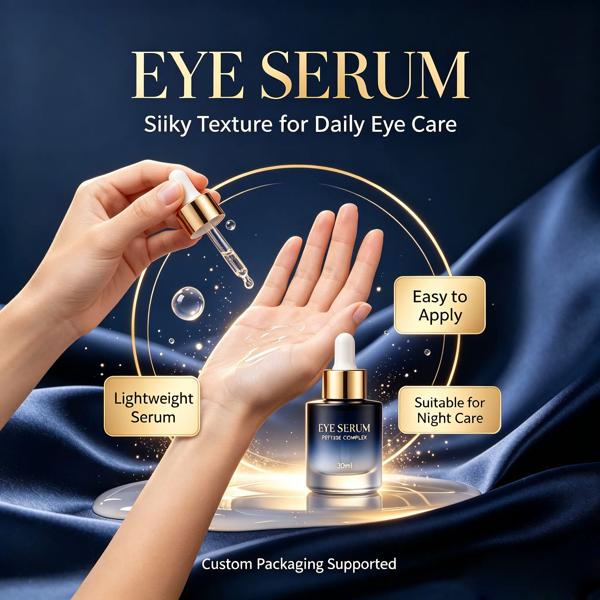 Eye Cream Moisturizing Firming Lightening Dark Circles Treatment with Collagen & Niacinamide Eye Serum