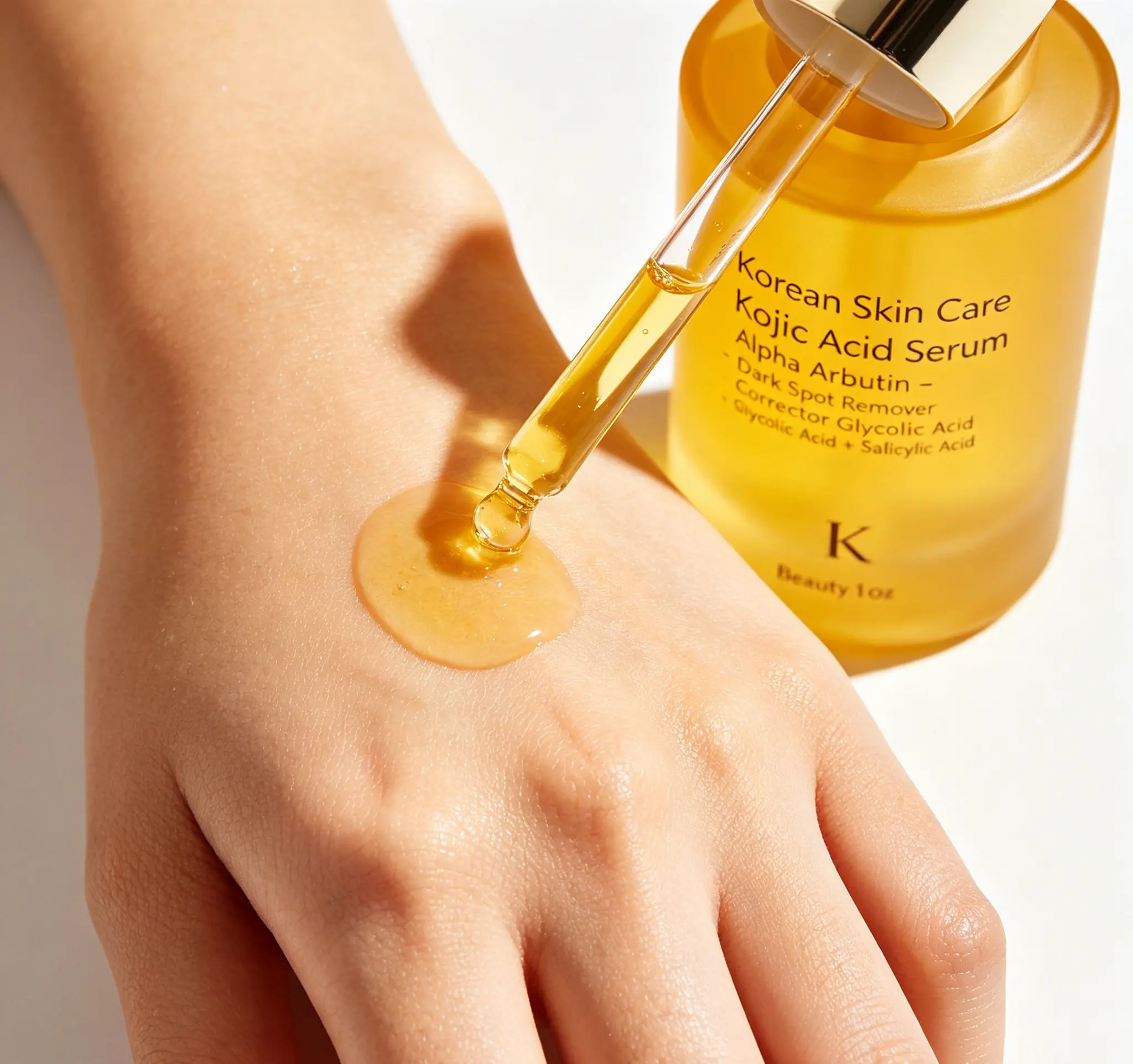 2% Kojic Acid Oil Face Serum with 1% Alpha Arbutin & Niacinamide | Brightening & Clarifying Formula for Uneven Skin Tone